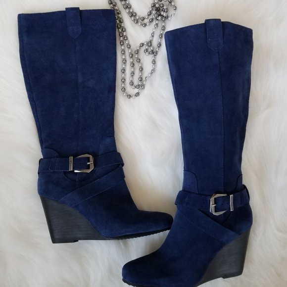 BCBGeneration Shoes - BCBGeneration Wilsa Suede Wedge boots, New sz7